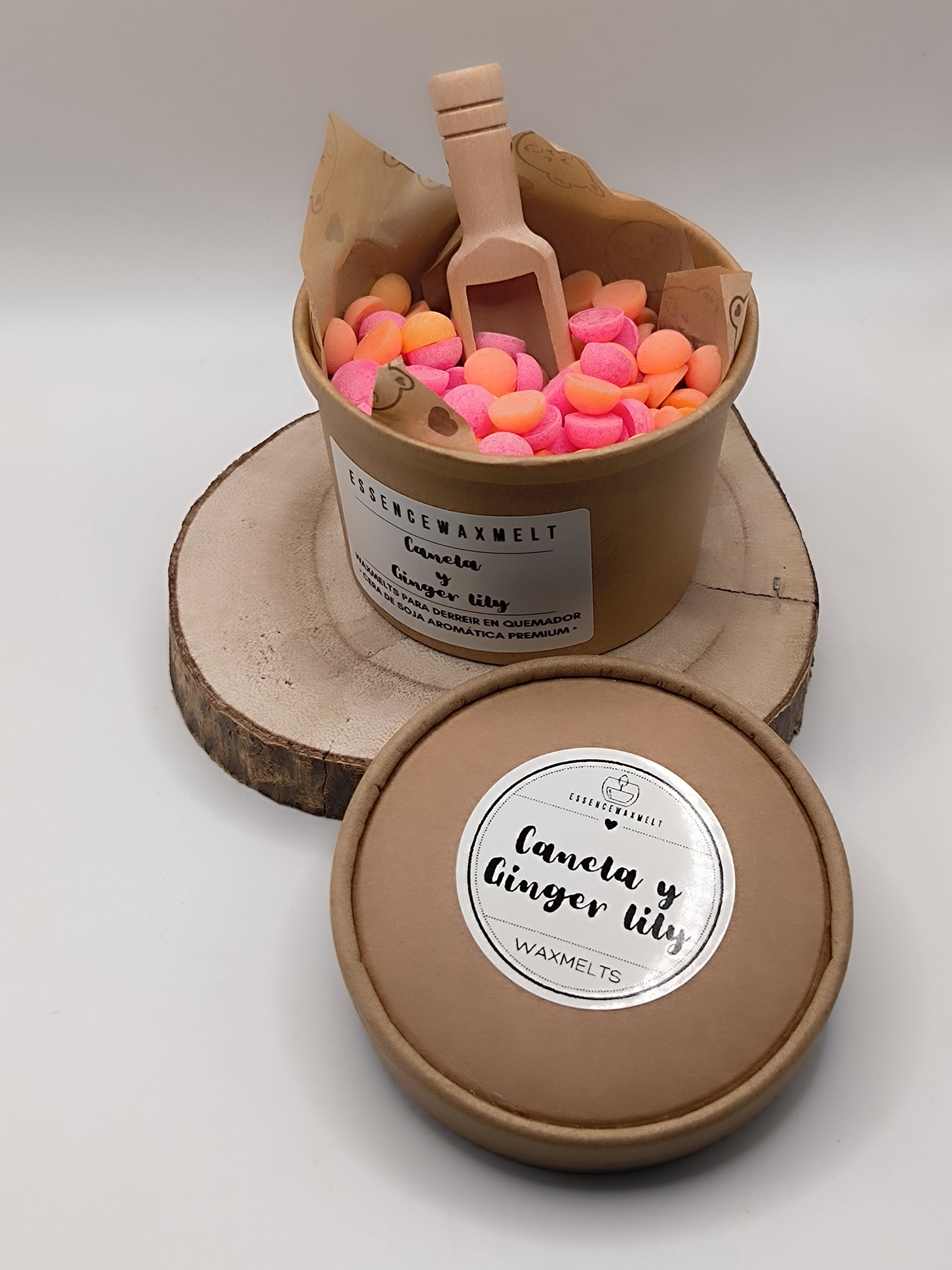 WaxMelts Box: Scoopies Canela y Ginger Lily EssenceWaxMelt