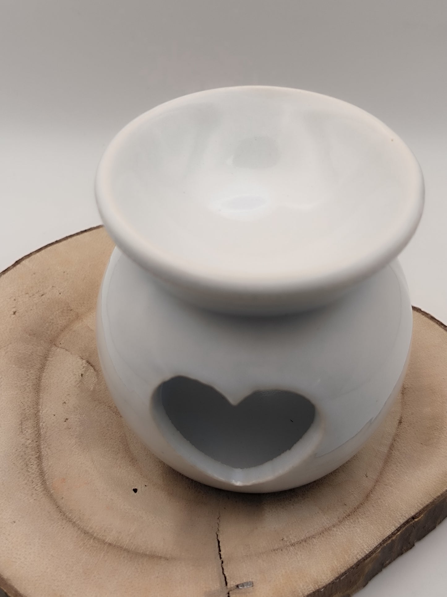 Mini Quemador de Cerámica Corazón de Luz para WaxMelts EssenceWaxMelt