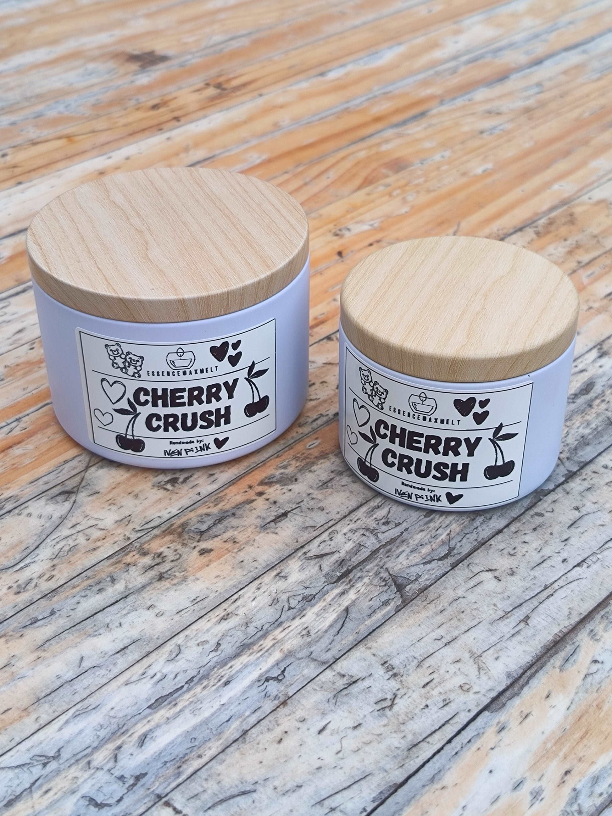 Vela Aromática Enlatada 🍒 Cherry Crush 100g | Cera Ecológica Hecha a Mano