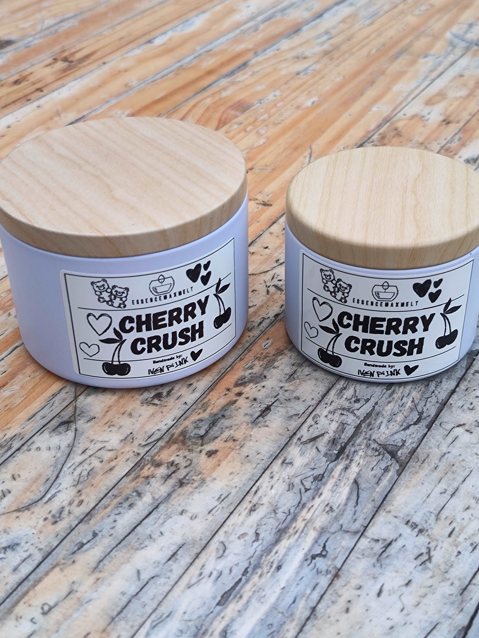 Vela Aromática Enlatada 🍒 Cherry Crush 100g | Cera Ecológica Hecha a Mano