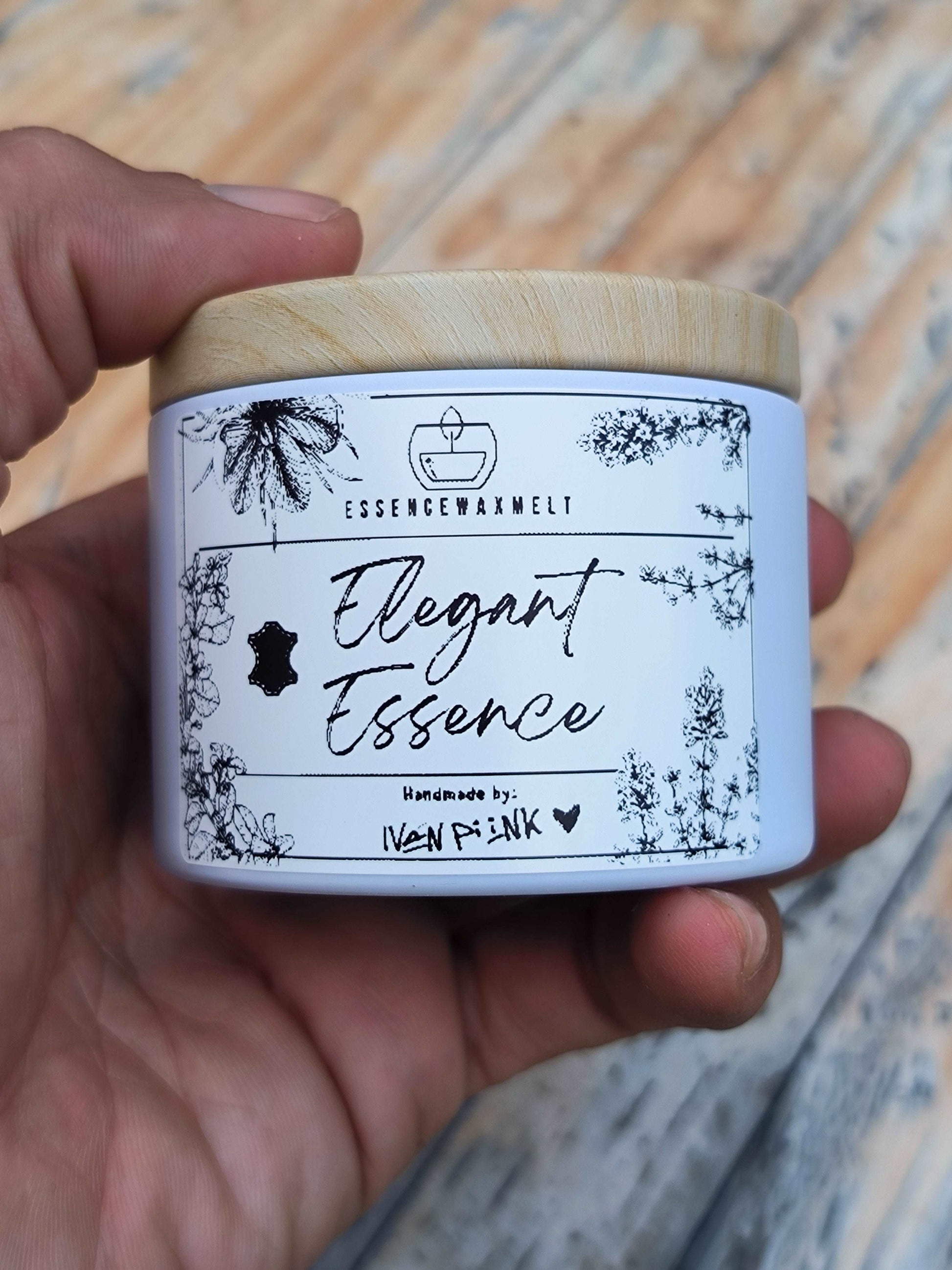 Vela Aromática Enlatada 💎 Elegant Essence 100g | Cera Ecológica Hecha a Mano